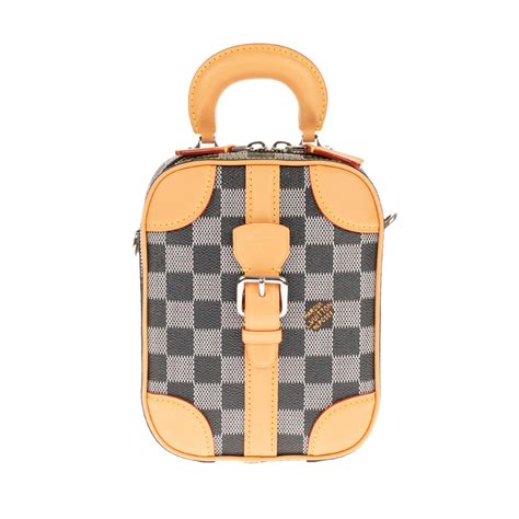 black on black check louis vuitton bag